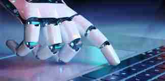 ChatGPT AI using laptop keyboard representation