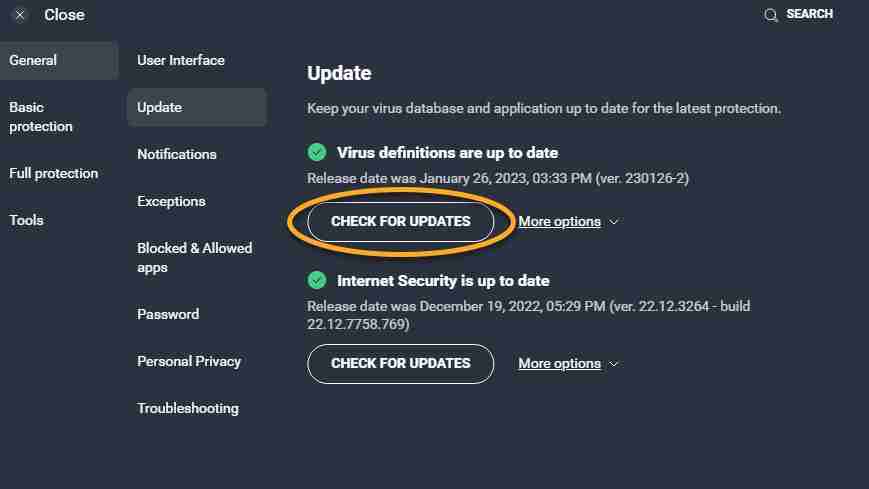 AVG Antivirus Update tutorial