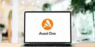 Avast One logo on laptop