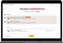 Norton Driver Updater on Laptop