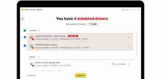 Norton Driver Updater on Laptop