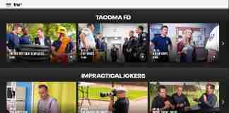truTV home screen