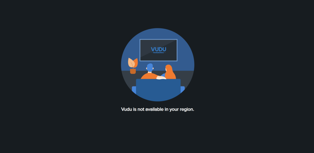 Vudu not working webpage