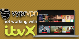 VyprVPN not working with ITVX