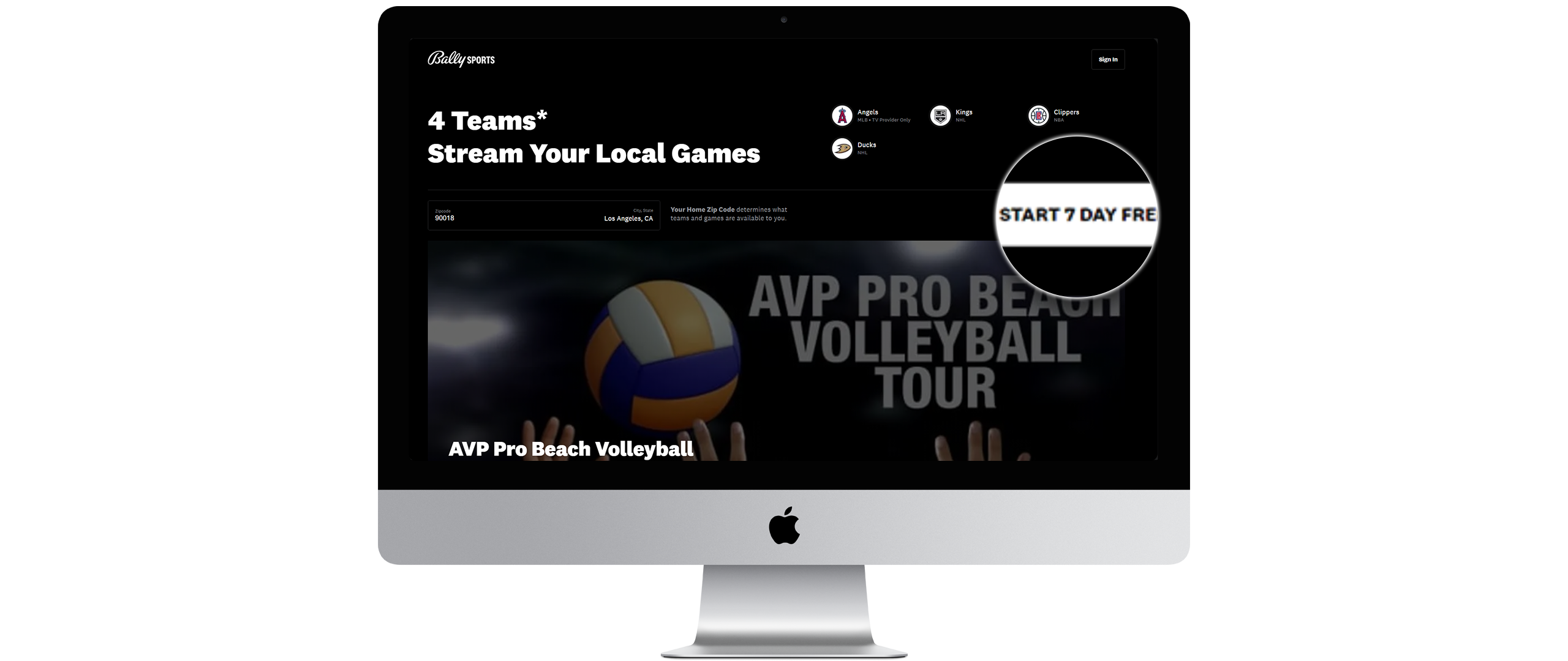WAtch Bally Sports outside the US
