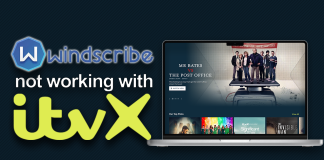 Windscribe not working with ITVX