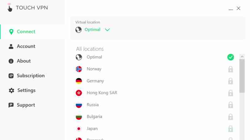 Touch VPN Servers