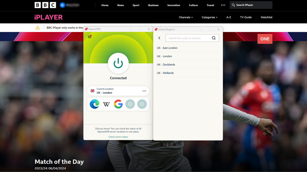 ExpressVPN not working with BBC iPlayer 2 ExpressVPN not working with BBC iPlayer 2