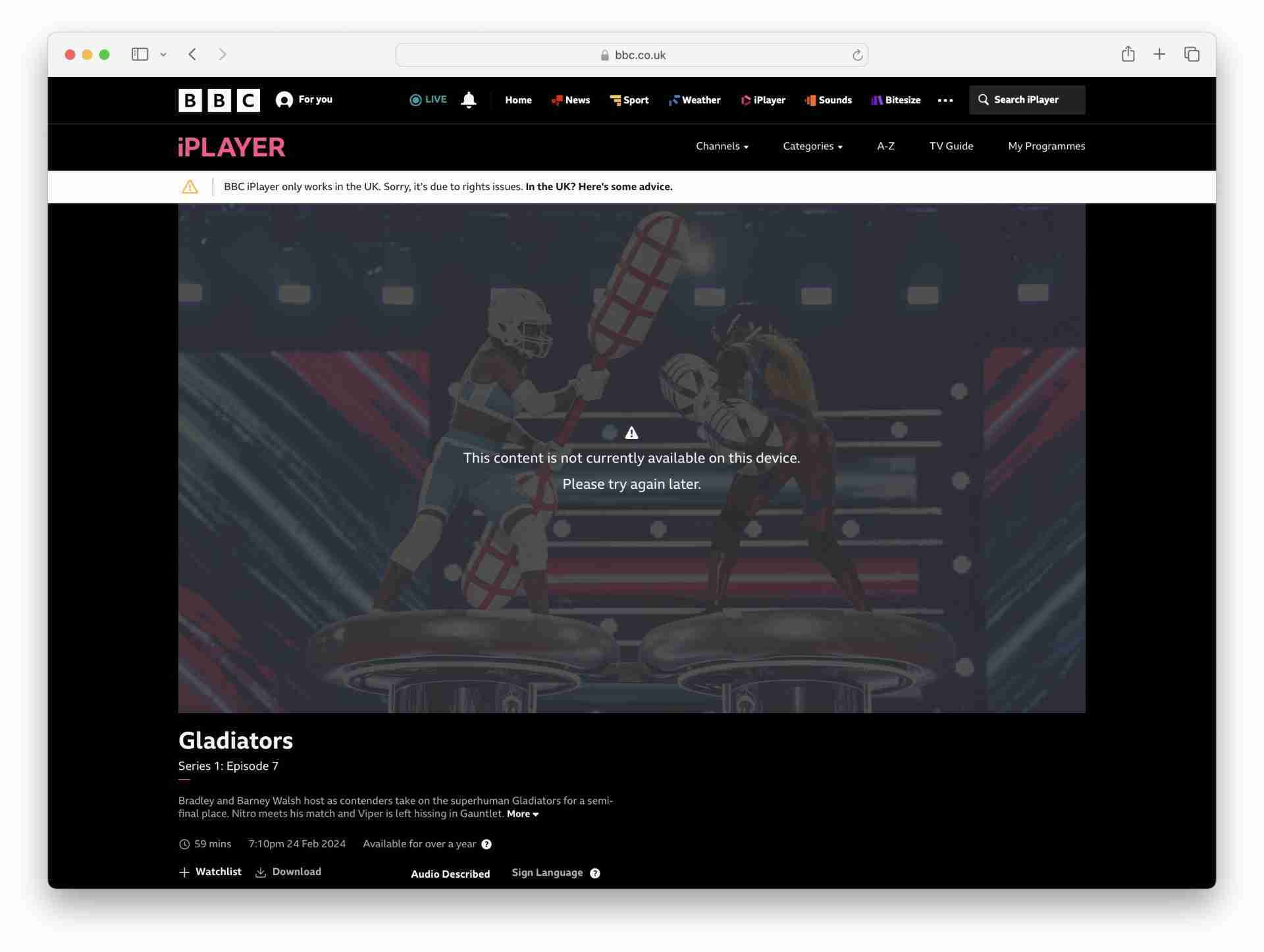 BBC iPlayer not working with VPN 2024 - How to fix