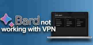 Google Bard not working with VPN