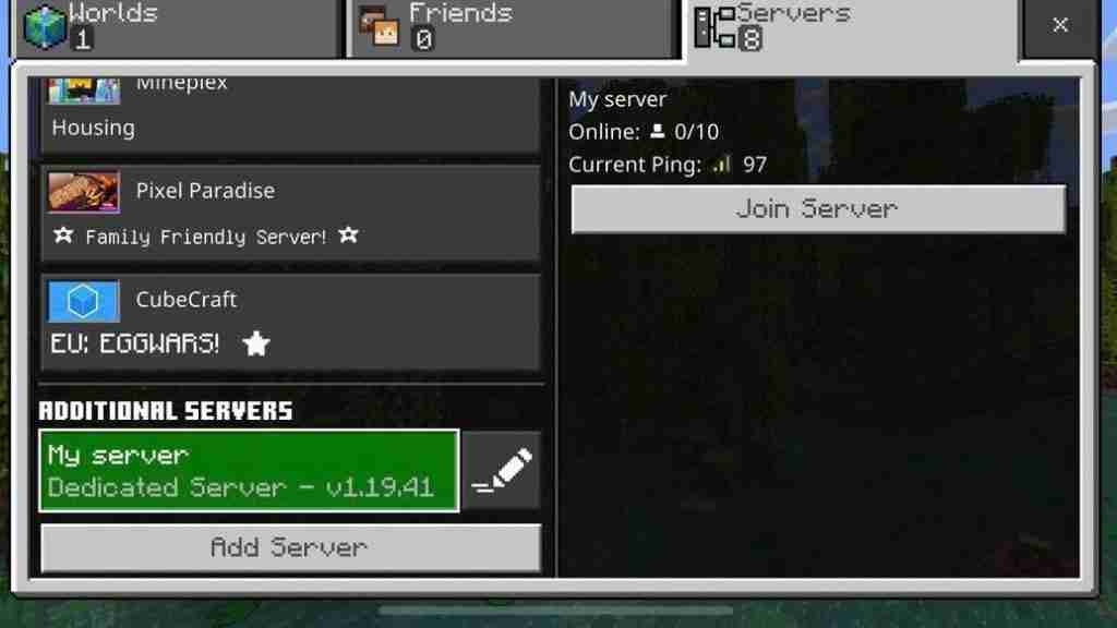 Minecraft server setup using Meshnet Minecraft server setup using Meshnet