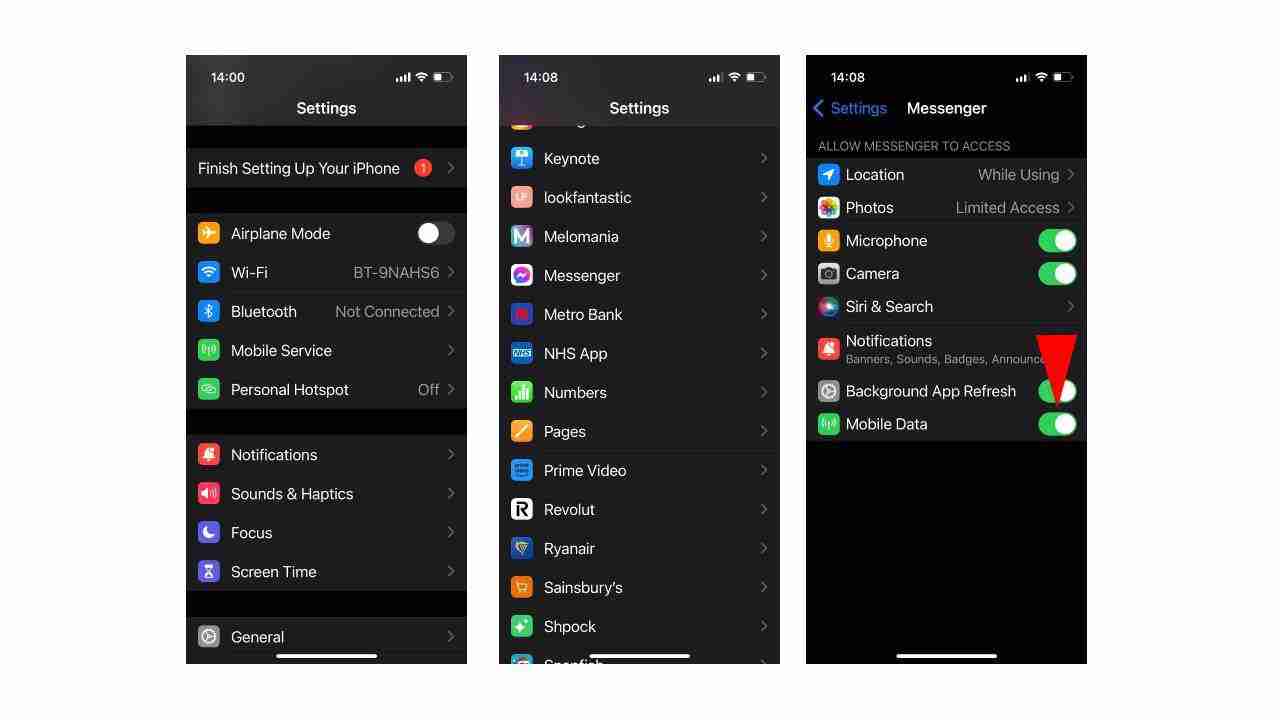 iPhone Disable Mobile App Data iPhone Disable Mobile App Data