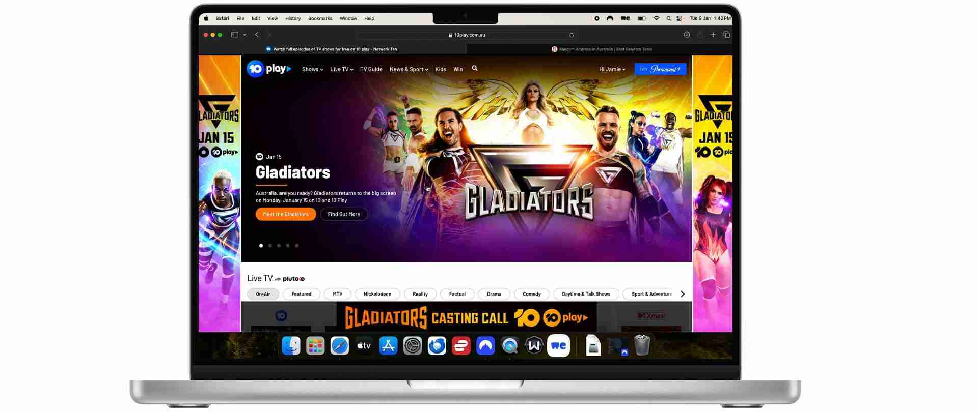 How to make a 10Play account outside Australia