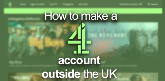 How to make a Channel 4 account outside the UK
