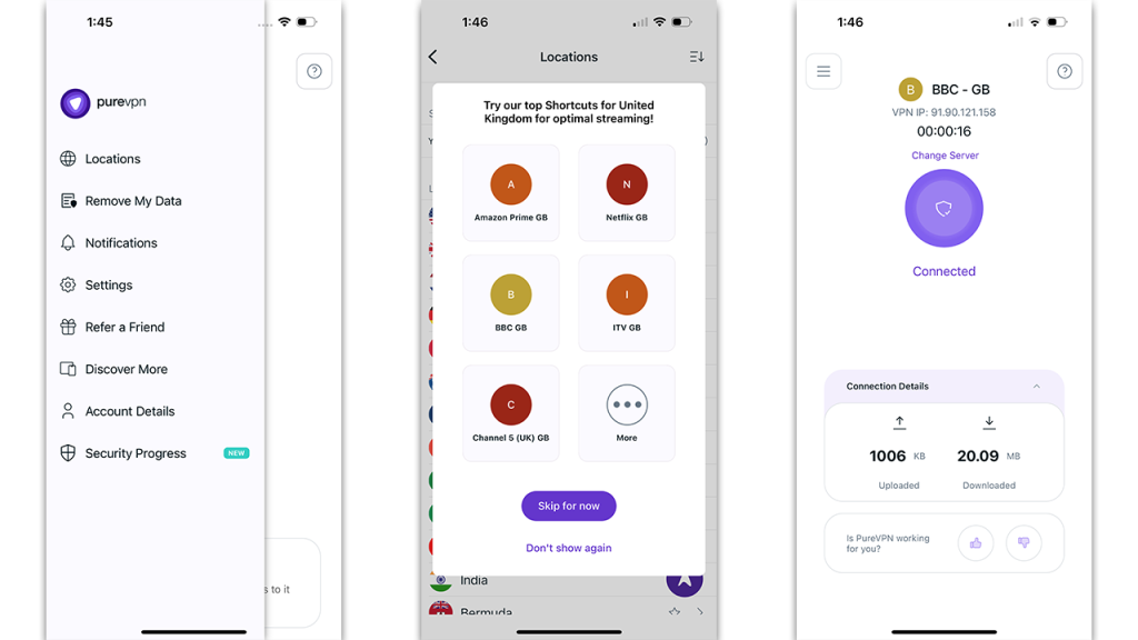 PureVPN review 2025 - Ease of use