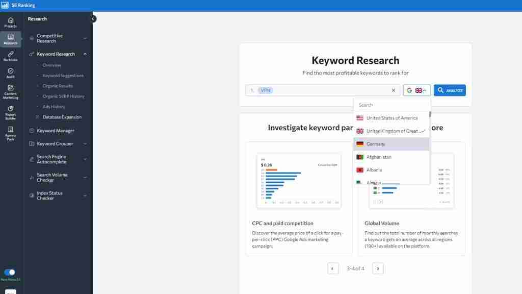 SE Ranking Keywords SE Ranking Keywords