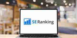 SE Ranking Logo on Laptop
