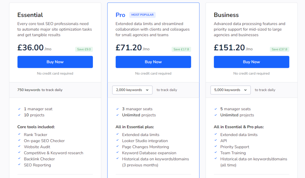 SE Ranking Pricing SE Ranking Pricing