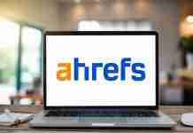 Ahrefs review (2025): Powerful SEO Analysis at a fair price Ahrefs logo on laptop
