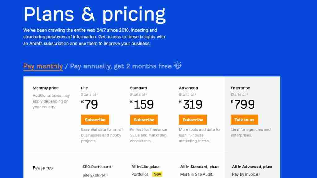 Ahrefs pricing Ahrefs pricing