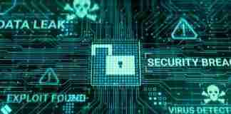 Data breach with security chip unlock concept
