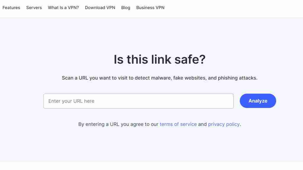 NordVPN Link Checker Tool