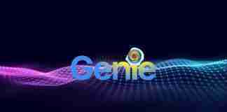 Norton Genie logo on tech concept background