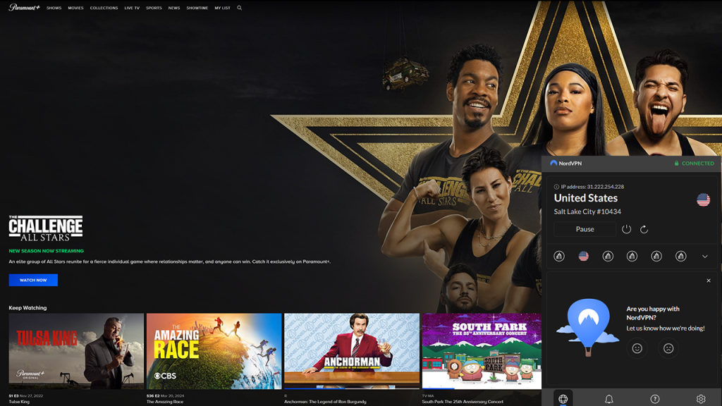 Paramount not working with VPN 1 Paramount+ not working with VPN