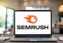 Semrush review (2025): A powerful SEO solution Semrush logo on laptop