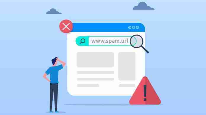 Suspicious and malicious hyperlinks concept