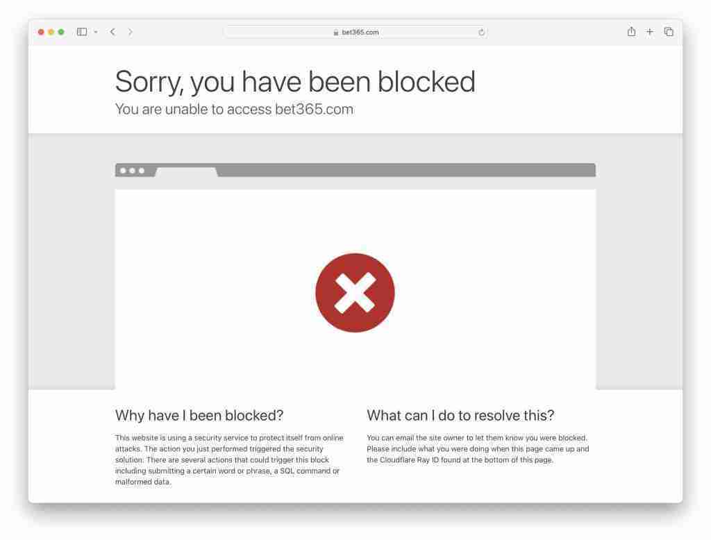 Where is Bet365 blocked Where is Bet365 blocked