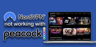 NordVPN not working with Peacock